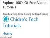 chidrestechtutorials.com
