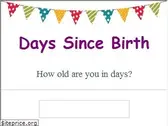 dayssincebirth.com