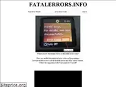 fatalerrors.info