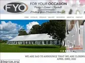 fyopartyrentals.com