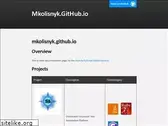 mkolisnyk.github.io