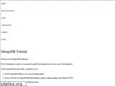 mongodbtutorial.org