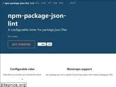 npmpackagejsonlint.org