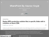sharepointgauravgoyal.blogspot.com