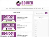 solvedignouassignments.in