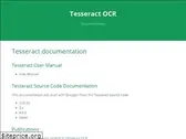 tesseract-ocr.github.io