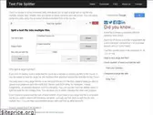 textfilesplitter.org